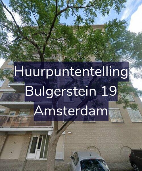 Foto gevel Huurpuntentelling voor Bulgerstein 19, Amsterdam