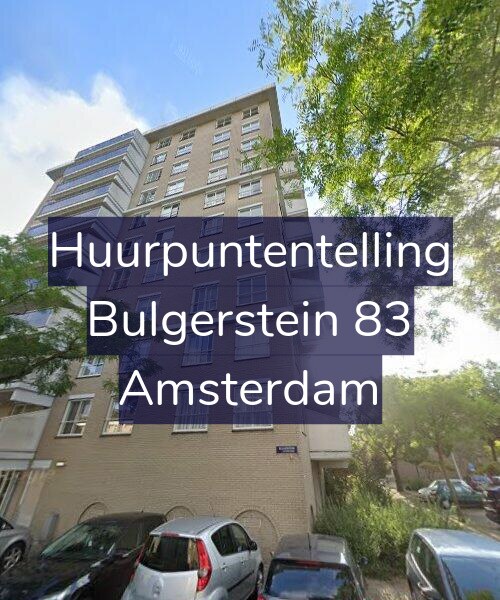 Foto gevel Huurpuntentelling voor Bulgerstein 83, Amsterdam