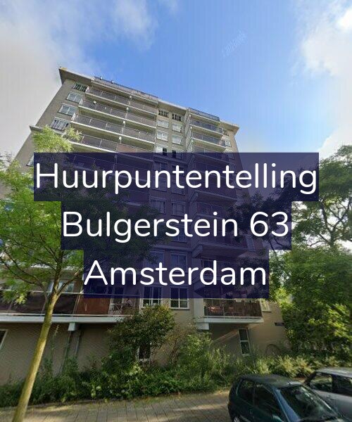 Foto gevel Huurpuntentelling voor Bulgerstein 63, Amsterdam