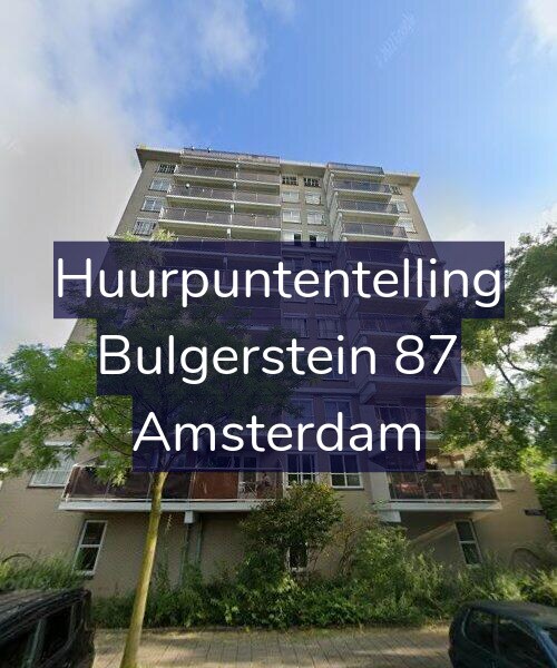 Foto gevel Huurpuntentelling voor Bulgerstein 87, Amsterdam