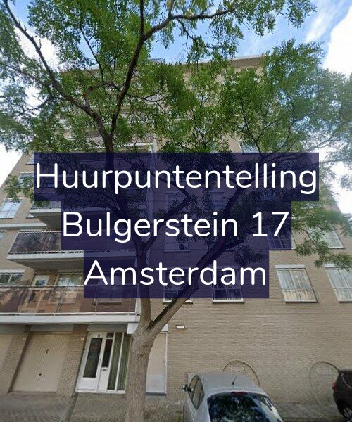 Foto gevel Huurpuntentelling voor Bulgerstein 17, Amsterdam