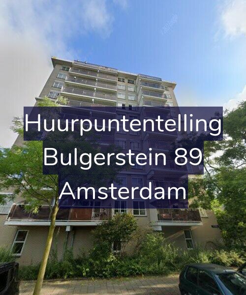 Foto gevel Huurpuntentelling voor Bulgerstein 89, Amsterdam