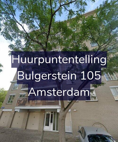 Foto gevel Huurpuntentelling voor Bulgerstein 105, Amsterdam