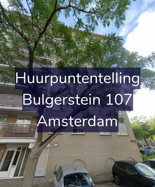 Foto gevel Huurpuntentelling voor Bulgerstein 107, Amsterdam