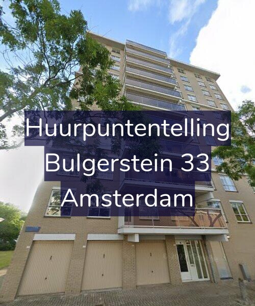 Foto gevel Huurpuntentelling voor Bulgerstein 33, Amsterdam