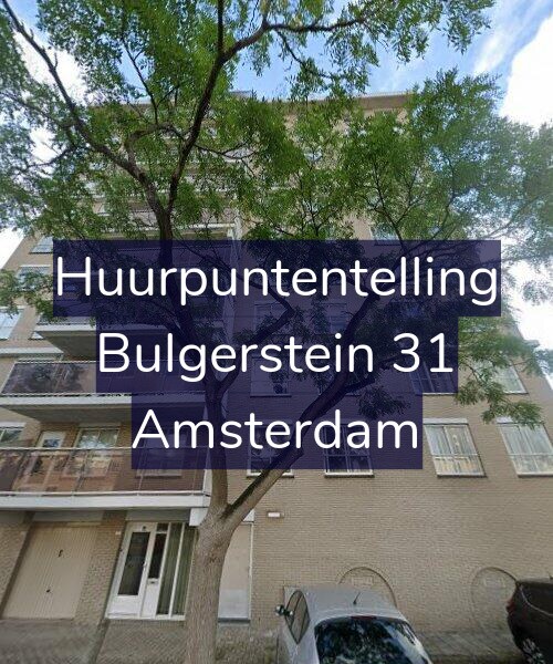 Foto gevel Huurpuntentelling voor Bulgerstein 31, Amsterdam