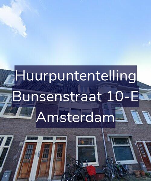 Foto gevel Huurpuntentelling voor Bunsenstraat 10-2, Amsterdam