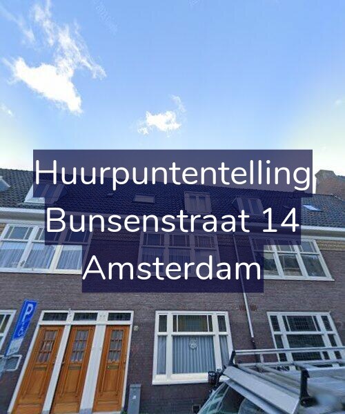 Foto gevel Huurpuntentelling voor Bunsenstraat 14, Amsterdam