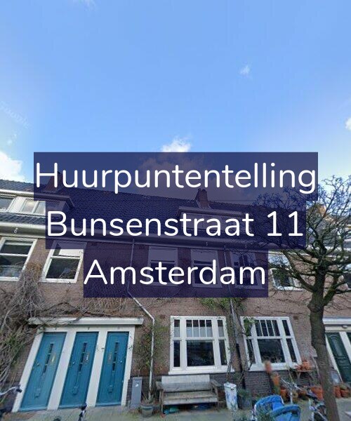 Foto gevel Huurpuntentelling voor Bunsenstraat 11, Amsterdam