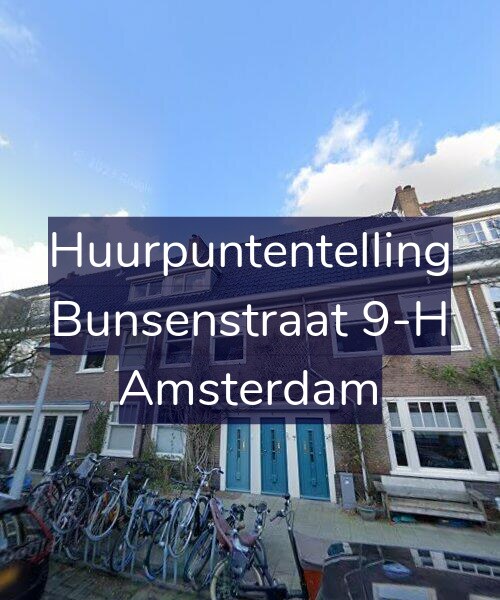 Foto gevel Huurpuntentelling voor Bunsenstraat 9-H, Amsterdam