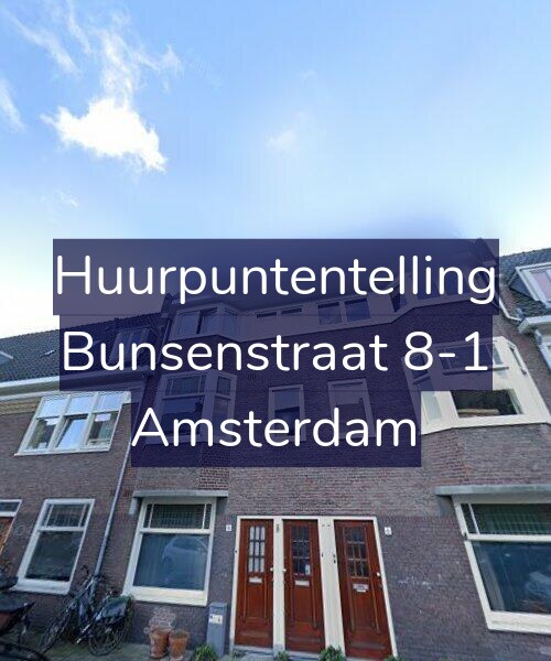 Foto gevel Huurpuntentelling voor Bunsenstraat 8-1, Amsterdam