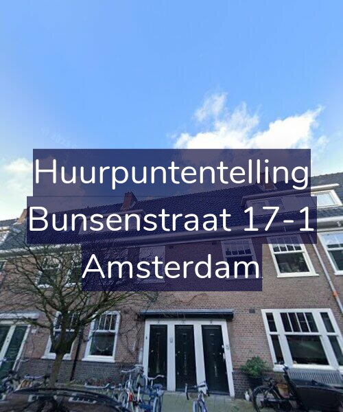 Foto gevel Huurpuntentelling voor Bunsenstraat 17-1, Amsterdam
