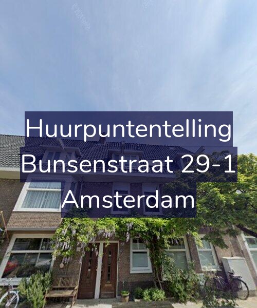 Foto gevel Huurpuntentelling voor Bunsenstraat 29-1, Amsterdam