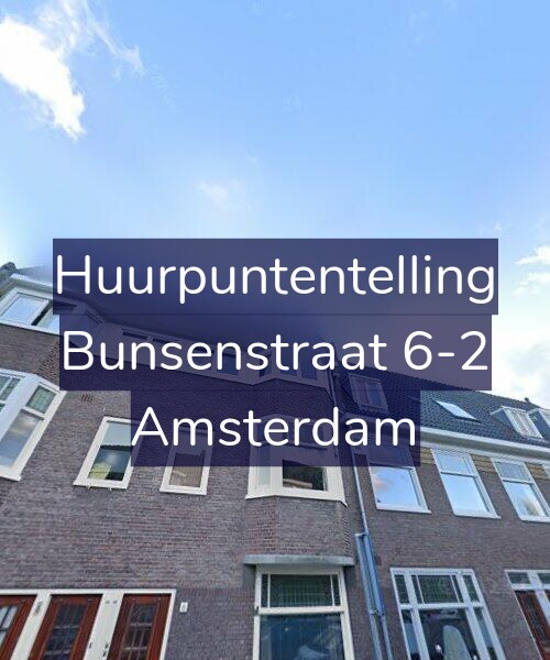 Foto gevel Huurpuntentelling voor Bunsenstraat 6-2, Amsterdam