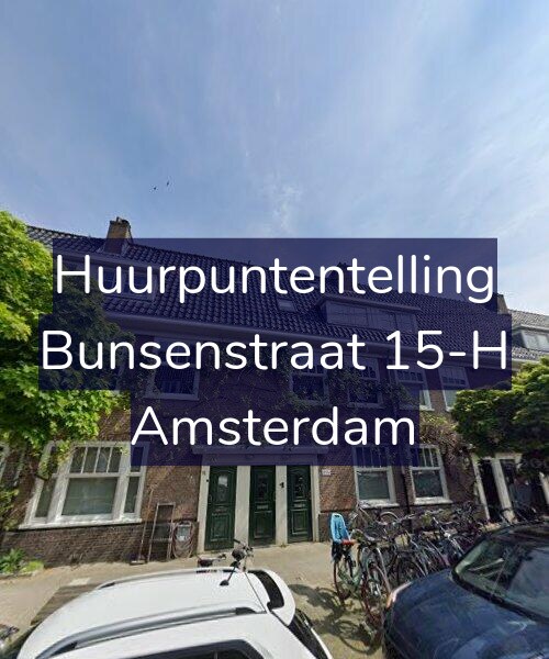 Foto gevel Huurpuntentelling voor Bunsenstraat 15-H, Amsterdam