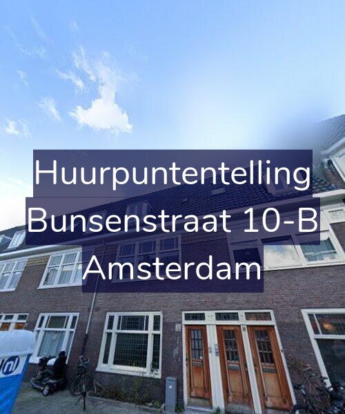 Foto gevel Huurpuntentelling voor Bunsenstraat 12-1, Amsterdam