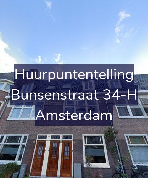 Foto gevel Huurpuntentelling voor Bunsenstraat 34-H, Amsterdam