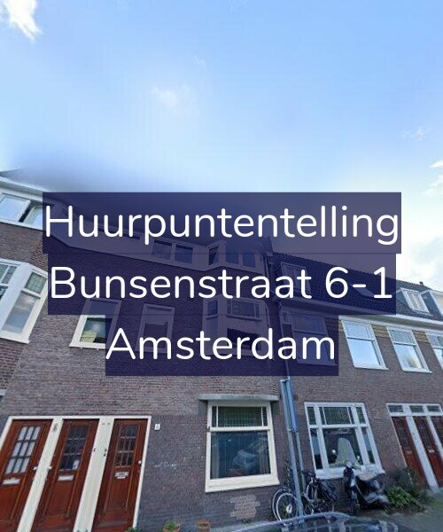 Foto gevel Huurpuntentelling voor Bunsenstraat 6-1, Amsterdam