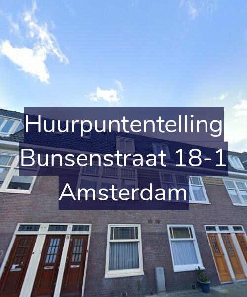 Foto gevel Huurpuntentelling voor Bunsenstraat 18-1, Amsterdam