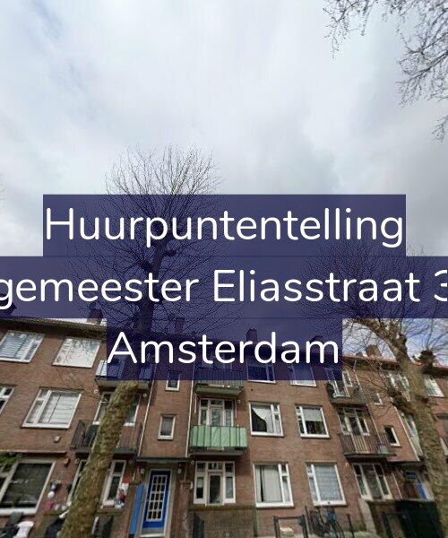 Foto gevel Huurpuntentelling voor Burgemeester Eliasstraat 31-2, Amsterdam