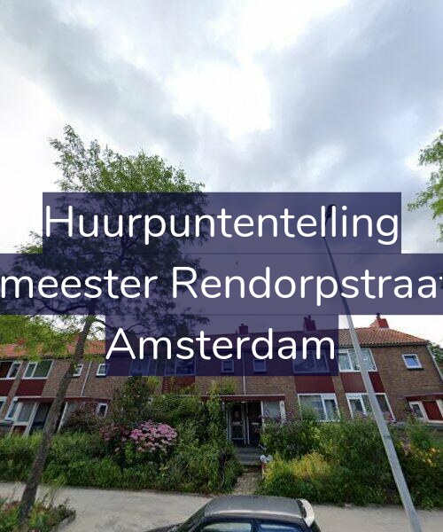 Foto gevel Huurpuntentelling voor Burgemeester Rendorpstraat 66-1, Amsterdam