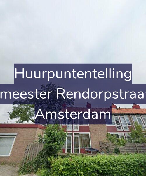 Foto gevel Huurpuntentelling voor Burgemeester Rendorpstraat 26-1, Amsterdam
