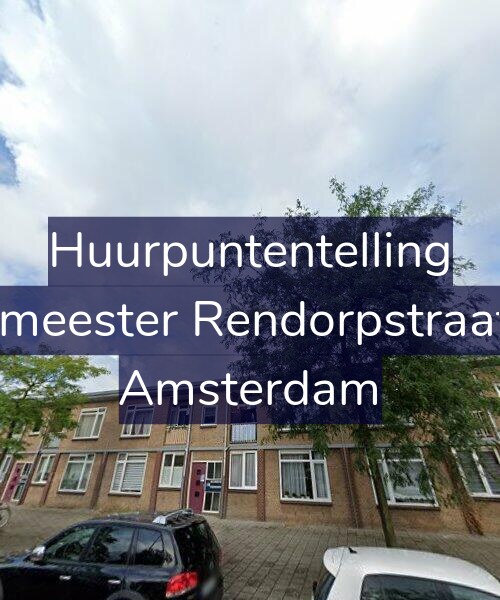 Foto gevel Huurpuntentelling voor Burgemeester Rendorpstraat 39-1, Amsterdam