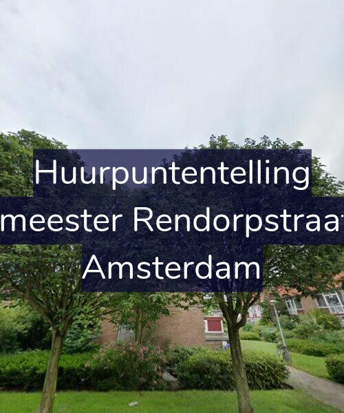 Foto gevel Huurpuntentelling voor Burgemeester Rendorpstraat 42-1, Amsterdam
