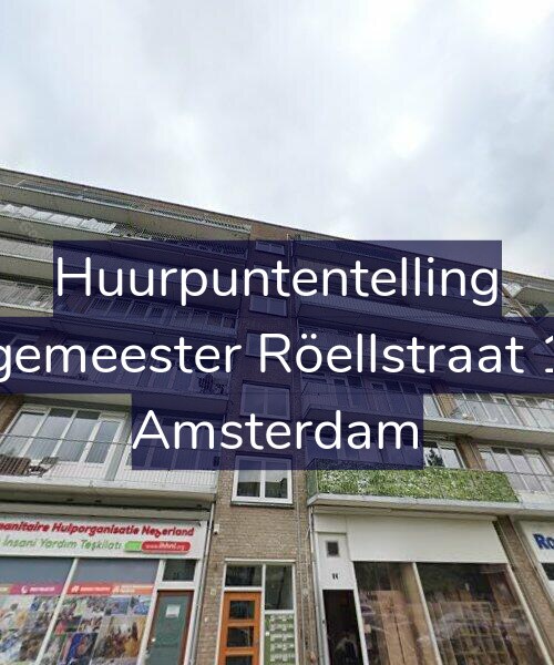 Foto gevel Huurpuntentelling voor Burgemeester Röellstraat 12-3, Amsterdam