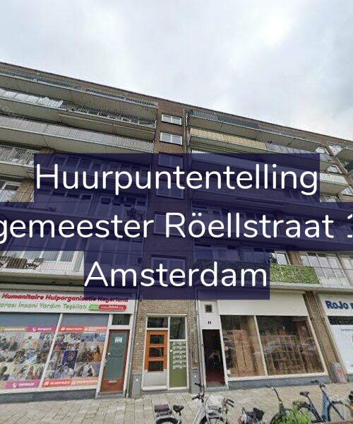 Foto gevel Huurpuntentelling voor Burgemeester Röellstraat 12-6, Amsterdam