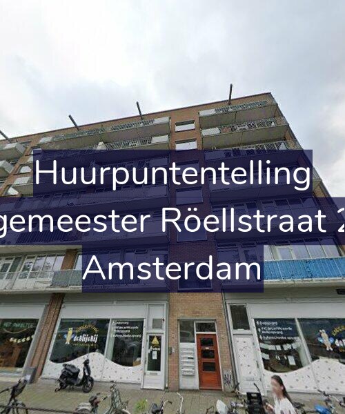 Foto gevel Huurpuntentelling voor Burgemeester Röellstraat 27-1, Amsterdam