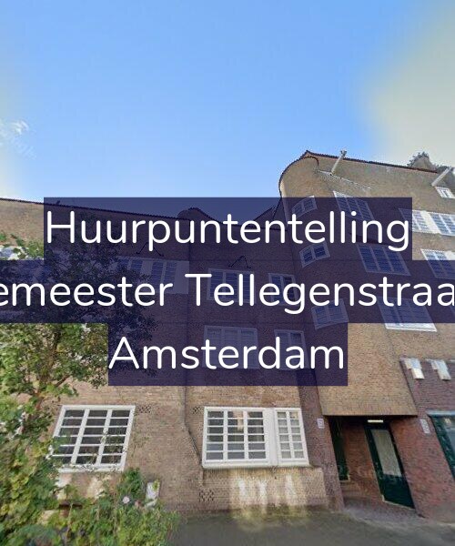 Foto gevel Huurpuntentelling voor Burgemeester Tellegenstraat 142, Amsterdam