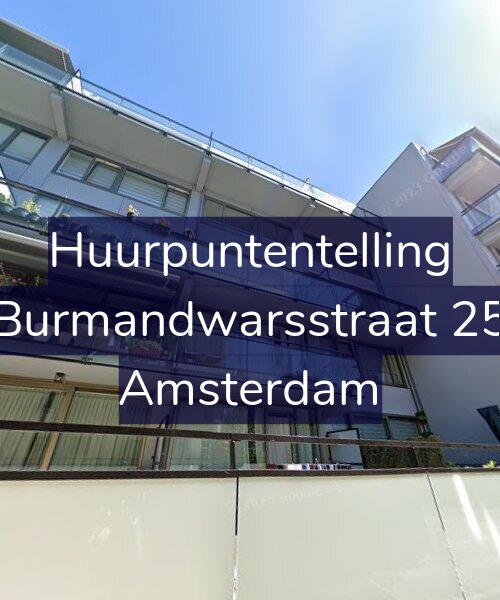 Foto gevel Huurpuntentelling voor Burmandwarsstraat 25, Amsterdam