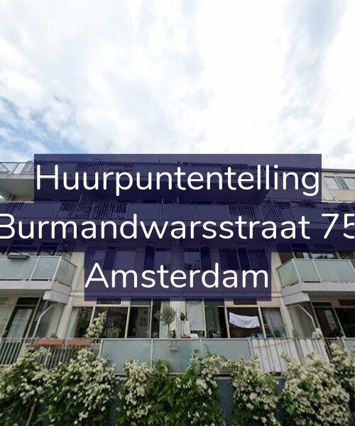 Foto gevel Huurpuntentelling voor Burmandwarsstraat 75, Amsterdam