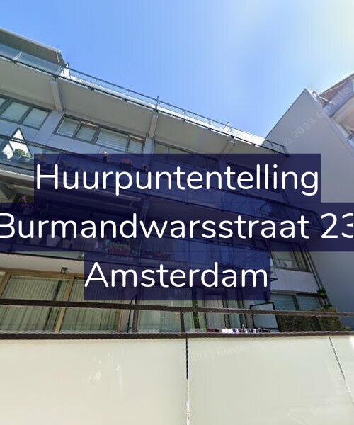 Foto gevel Huurpuntentelling voor Burmandwarsstraat 23, Amsterdam