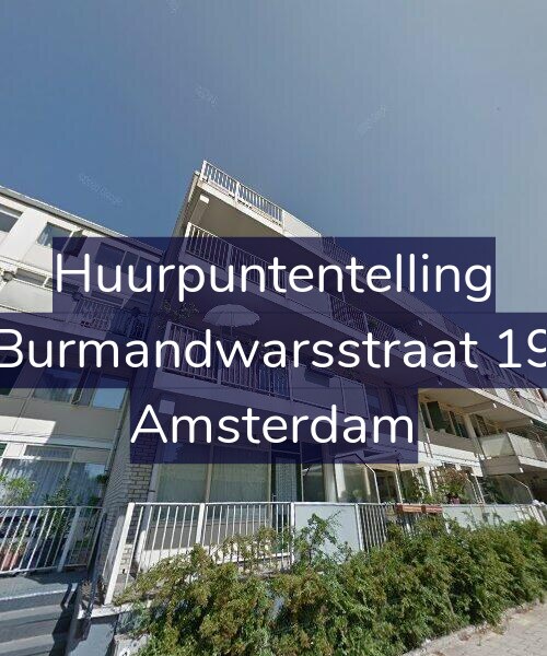 Foto gevel Huurpuntentelling voor Burmandwarsstraat 19, Amsterdam