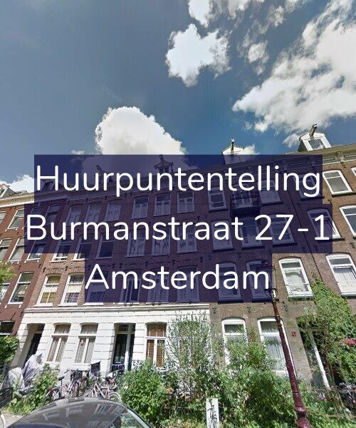 Foto gevel Huurpuntentelling voor Burmanstraat 27-1, Amsterdam