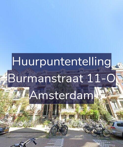 Foto gevel Huurpuntentelling voor Burmanstraat 11-O, Amsterdam