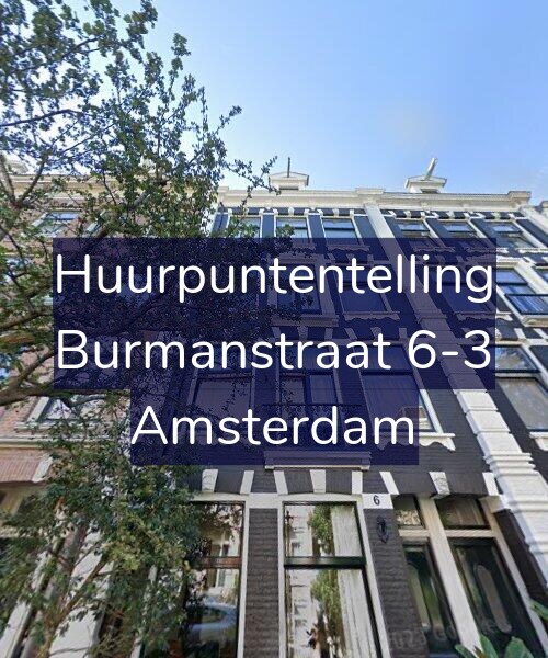 Foto gevel Huurpuntentelling voor Burmanstraat 6-3, Amsterdam