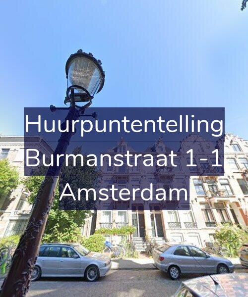 Foto gevel Huurpuntentelling voor Burmanstraat 1-1, Amsterdam