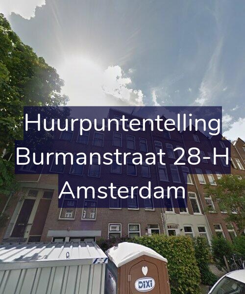 Foto gevel Huurpuntentelling voor Burmanstraat 28-H, Amsterdam