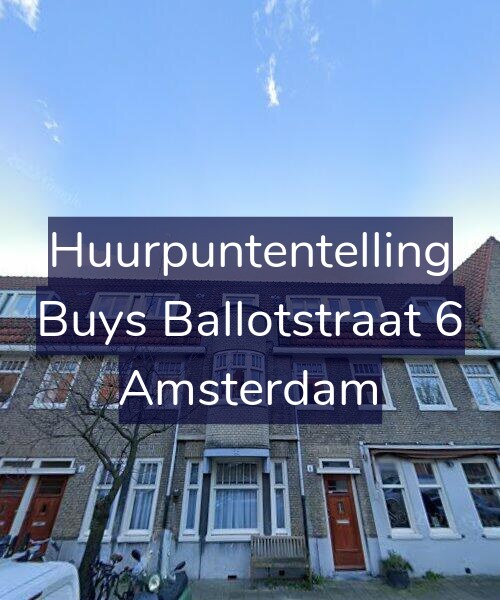 Foto gevel Huurpuntentelling voor Buys Ballotstraat 6, Amsterdam
