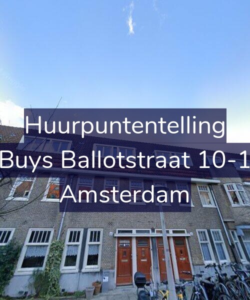 Foto gevel Huurpuntentelling voor Buys Ballotstraat 10-1, Amsterdam