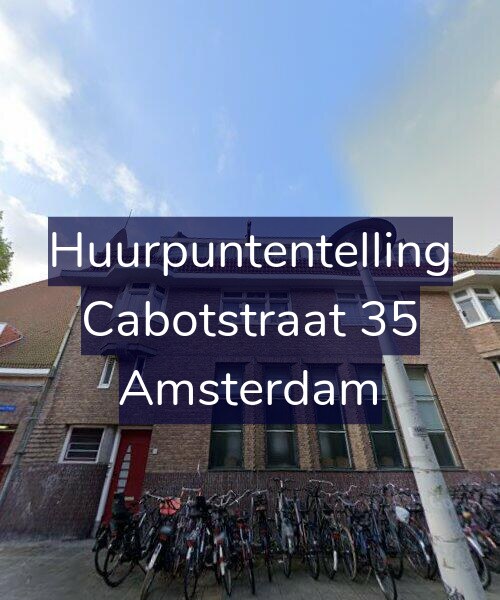 Foto gevel Huurpuntentelling voor Cabotstraat 35, Amsterdam