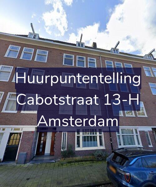 Foto gevel Huurpuntentelling voor Cabotstraat 13-H, Amsterdam