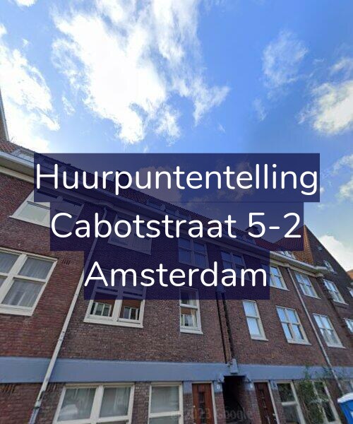 Foto gevel Huurpuntentelling voor Cabotstraat 5-2, Amsterdam
