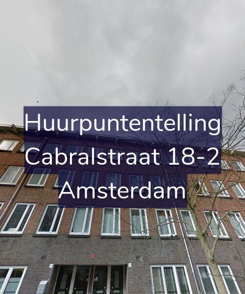 Foto gevel Huurpuntentelling voor Cabralstraat 18-2, Amsterdam