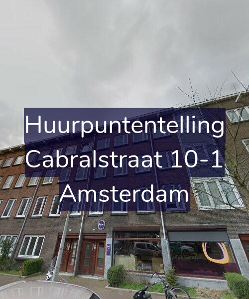 Foto gevel Huurpuntentelling voor Cabralstraat 10-1, Amsterdam