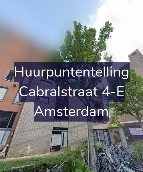 Foto gevel Huurpuntentelling voor Cabralstraat 4-E, Amsterdam
