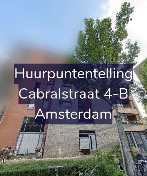 Foto gevel Huurpuntentelling voor Cabralstraat 4-B, Amsterdam